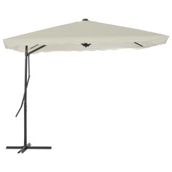 vidaXL Sonnenschirm mit Stahlmast 250×250 cm Sand
