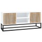 vidaXL TV-Schrank Weiß 105x30x45 cm Holzwerkstoff und Eisen vidaXL TV-Schrank Weiß 105x30x45 cm Holzwerkstoff und Eisen
