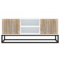 vidaXL TV-Schrank Weiß 105x30x45 cm Holzwerkstoff und Eisen vidaXL TV-Schrank Weiß 105x30x45 cm Holzwerkstoff und Eisen