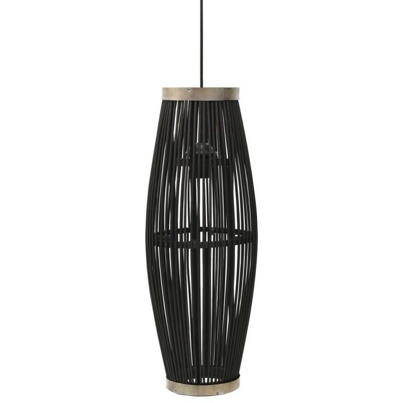 vidaXL Pendelleuchte Schwarz Weide 40W 27x68 cm Oval E27 vidaXL Pendelleuchte Schwarz Weide 40W 27x68 cm Oval E27
