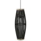 vidaXL Pendelleuchte Schwarz Weide 40W 27x68 cm Oval E27 vidaXL Pendelleuchte Schwarz Weide 40W 27x68 cm Oval E27