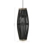 vidaXL Pendelleuchte Schwarz Weide 40W 27x68 cm Oval E27 vidaXL Pendelleuchte Schwarz Weide 40W 27x68 cm Oval E27