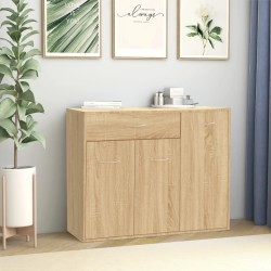 vidaXL Sideboard Sonoma-Eiche 88x30x70 cm Holzwerkstoff