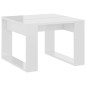 vidaXL Beistelltisch Hochglanz-Weiß 50x50x35 cm Holzwerkstoff vidaXL Beistelltisch Hochglanz-Weiß 50x50x35 cm Holzwerkstoff