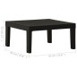 vidaXL 2-tlg. Garten-Lounge-Set mit Auflagen Kunststoff Grau vidaXL 2-tlg. Garten-Lounge-Set mit Auflagen Kunststoff Grau