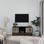 vidaXL TV-Schrank Schwarz 105x30x45 cm Holzwerkstoff und Eisen vidaXL TV-Schrank Schwarz 105x30x45 cm Holzwerkstoff und Eisen