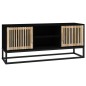 vidaXL TV-Schrank Schwarz 105x30x45 cm Holzwerkstoff und Eisen vidaXL TV-Schrank Schwarz 105x30x45 cm Holzwerkstoff und Eisen