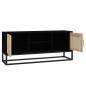 vidaXL TV-Schrank Schwarz 105x30x45 cm Holzwerkstoff und Eisen vidaXL TV-Schrank Schwarz 105x30x45 cm Holzwerkstoff und Eisen