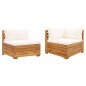 2-tlg. Garten-Lounge-Set mit Kissen Massivholz Akazie 2-tlg. Garten-Lounge-Set mit Kissen Massivholz Akazie