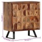 vidaXL Beistellschrank 70 x 35 x 75 cm Massivholz vidaXL Beistellschrank 70 x 35 x 75 cm Massivholz