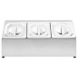 vidaXL Gastronorm-Ständer mit 3 GN 1/6 Behältern Edelstahl vidaXL Gastronorm-Ständer mit 3 GN 1/6 Behältern Edelstahl