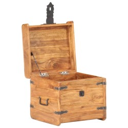 vidaXL Truhe 40x40x40 cm Akazie Massivholz