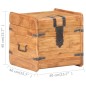 vidaXL Truhe 40x40x40 cm Akazie Massivholz vidaXL Truhe 40x40x40 cm Akazie Massivholz