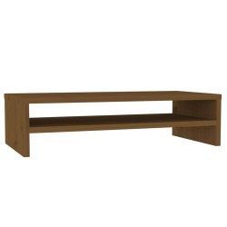 vidaXL Monitorständer Honigbraun 50x24x13 cm Massivholz Kiefer