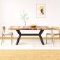 vidaXL Esstisch Altholz Massiv und Stahlgestell 180 cm vidaXL Esstisch Altholz Massiv und Stahlgestell 180 cm