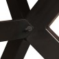 vidaXL Esstisch Altholz Massiv und Stahlgestell 180 cm vidaXL Esstisch Altholz Massiv und Stahlgestell 180 cm