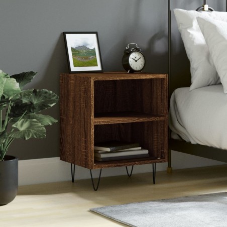 vidaXL Nachttisch Braun Eichen-Optik 40x30x50 cm Holzwerkstoff