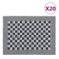 vidaXL Geschirrtücher 20 Stk. Schwarz und Weiß 50x70 cm Baumwolle vidaXL Geschirrtücher 20 Stk. Schwarz und Weiß 50x70 cm Baumwolle