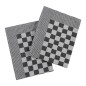 vidaXL Geschirrtücher 20 Stk. Schwarz und Weiß 50x70 cm Baumwolle vidaXL Geschirrtücher 20 Stk. Schwarz und Weiß 50x70 cm Baumwolle