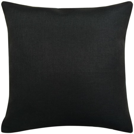 vidaXL Kissenbezüge 4 Stk. Leinenoptik Schwarz 50x50 cm