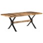 vidaXL Esstisch 180x90x76 cm Raues Mangoholz vidaXL Esstisch 180x90x76 cm Raues Mangoholz