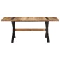 vidaXL Esstisch 180x90x76 cm Raues Mangoholz vidaXL Esstisch 180x90x76 cm Raues Mangoholz