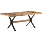 vidaXL Esstisch 180x90x76 cm Raues Mangoholz vidaXL Esstisch 180x90x76 cm Raues Mangoholz