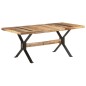 vidaXL Esstisch 180x90x76 cm Raues Mangoholz vidaXL Esstisch 180x90x76 cm Raues Mangoholz