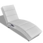 vidaXL Massage-Chaiselongue Weiß Kunstleder vidaXL Massage-Chaiselongue Weiß Kunstleder