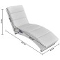 vidaXL Massage-Chaiselongue Weiß Kunstleder vidaXL Massage-Chaiselongue Weiß Kunstleder