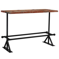 vidaXL Bartisch Massives Altholz Mehrfarbig 150x70x107 cm 