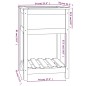 vidaXL Pflanzkübel mit Ablage 54x54x81 cm Massivholz Kiefer vidaXL Pflanzkübel mit Ablage 54x54x81 cm Massivholz Kiefer