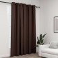 vidaXL Verdunkelungsvorhang mit Ösen Leinenoptik Taupe 290x245 cm vidaXL Verdunkelungsvorhang mit Ösen Leinenoptik Taupe 290x245 cm
