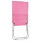 vidaXL Klappbare Strandstühle 2 Stk. Rosa Stoff vidaXL Klappbare Strandstühle 2 Stk. Rosa Stoff