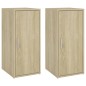 vidaXL Schuhschränke 2 Stk. Sonoma-Eiche 32x35x70 cm Holzwerkstoff vidaXL Schuhschränke 2 Stk. Sonoma-Eiche 32x35x70 cm Holzwerkstoff