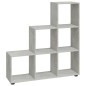 vidaXL Treppenregal Betongrau 107 cm Holzwerkstoff vidaXL Treppenregal Betongrau 107 cm Holzwerkstoff