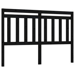 vidaXL Kopfteil Schwarz 156x4x100 cm Massivholz Kiefer