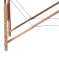 vidaXL Massageliege Klappbar 4-Zonen mit Holzgestell Blau vidaXL Massageliege Klappbar 4-Zonen mit Holzgestell Blau