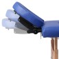 vidaXL Massageliege Klappbar 4-Zonen mit Holzgestell Blau vidaXL Massageliege Klappbar 4-Zonen mit Holzgestell Blau