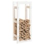 vidaXL Kaminholzregal Weiß 41x25x100 cm Massivholz Kiefer vidaXL Kaminholzregal Weiß 41x25x100 cm Massivholz Kiefer