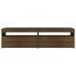 vidaXL TV-Schrank mit LED-Leuchten 2Stk. Braun Eichen-Optik 75x35x40cm vidaXL TV-Schrank mit LED-Leuchten 2Stk. Braun Eichen-Optik 75x35x40cm