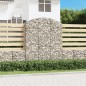 vidaXL Gabione mit Hochbogen 150x30x180/200 cm Verzinktes Eisen vidaXL Gabione mit Hochbogen 150x30x180/200 cm Verzinktes Eisen