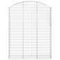 vidaXL Gabione mit Hochbogen 150x30x180/200 cm Verzinktes Eisen vidaXL Gabione mit Hochbogen 150x30x180/200 cm Verzinktes Eisen