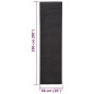 vidaXL Teppich Natur Sisal 66x250 cm Schwarz vidaXL Teppich Natur Sisal 66x250 cm Schwarz
