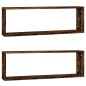 vidaXL Wandregale 2 Stk. Räuchereiche 80x15x26,5 cm Holzwerkstoff vidaXL Wandregale 2 Stk. Räuchereiche 80x15x26,5 cm Holzwerkstoff