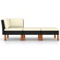 vidaXL 3-tlg. Garten-Lounge-Set Poly Rattan und Eukalyptus Massivholz vidaXL 3-tlg. Garten-Lounge-Set Poly Rattan und Eukalyptus Massivholz