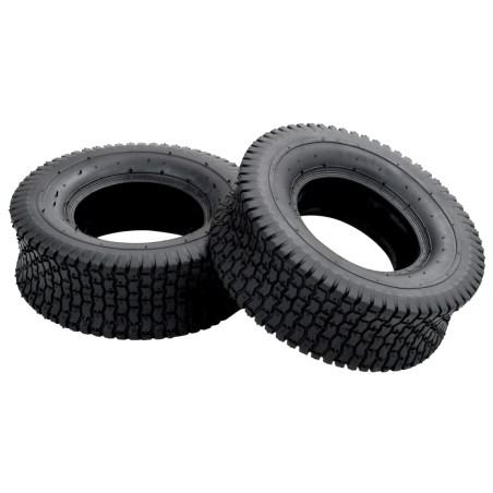 vidaXL Schubkarrenreifen 2 Stk. 13x5.00-6 4PR Gummi  