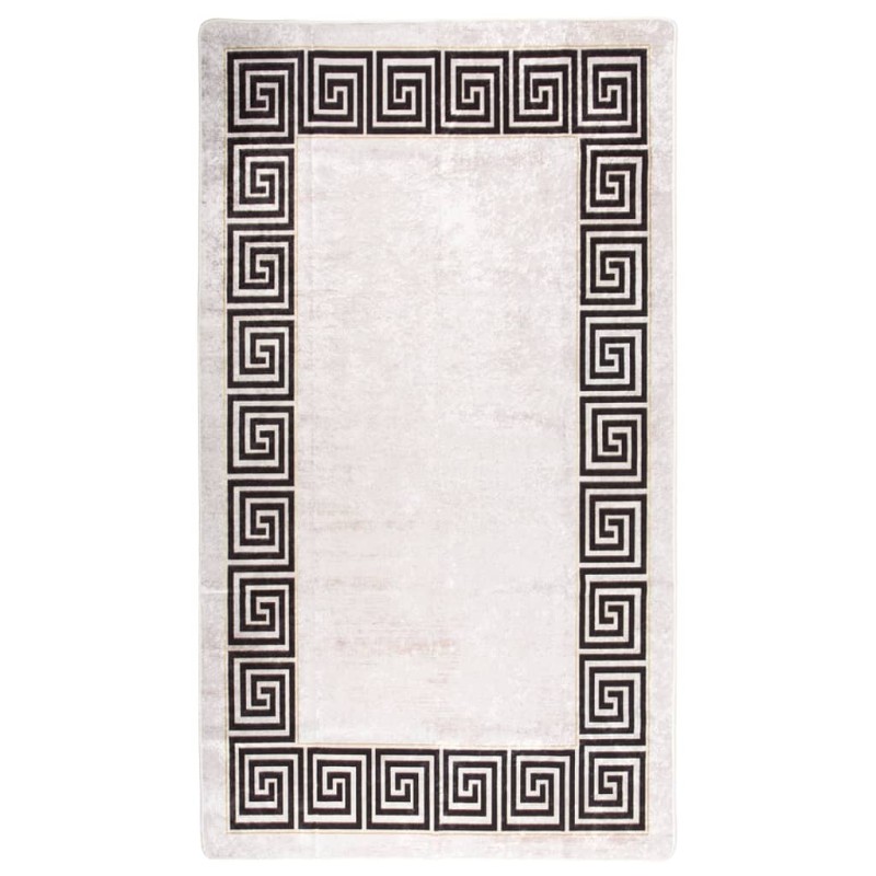 vidaXL Teppich Waschbar 190x300 cm Hellbeige Rutschfest vidaXL Teppich Waschbar 190x300 cm Hellbeige Rutschfest