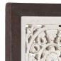 vidaXL Handgeschnitztes Wandpaneel MDF 60x60x1,5 cm Braun und Weiß vidaXL Handgeschnitztes Wandpaneel MDF 60x60x1,5 cm Braun und Weiß