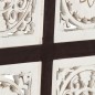 vidaXL Handgeschnitztes Wandpaneel MDF 60x60x1,5 cm Braun und Weiß vidaXL Handgeschnitztes Wandpaneel MDF 60x60x1,5 cm Braun und Weiß